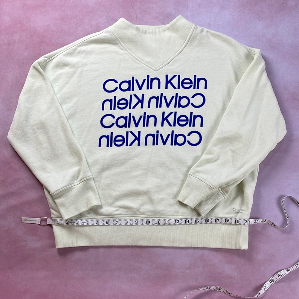 Lime green Calvin Klein performance sweatshirt